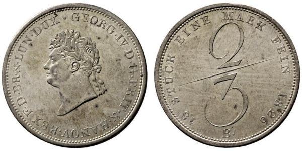 2/3 Thaler 联邦州 (德国) 銀 