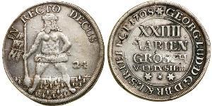 2/3 Thaler / 1 Gulden / 24 Mariengroschen States of Germany Argent 