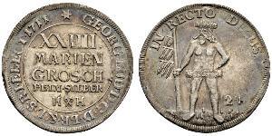 2/3 Thaler / 1 Gulden / 24 Mariengroschen States of Germany Argent 