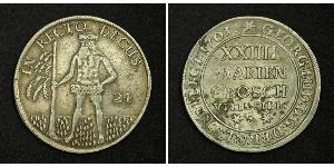 2/3 Thaler / 1 Gulden / 24 Mariengroschen States of Germany Silber 