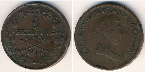 2/3 Скиллинг Sweden Copper 