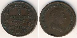 2/3 Скиллинг Schweden Kupfer 