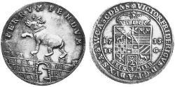 2/3 Талер Ангальт-Бернбург (1603 - 1863) Серебро Victor Frederick, Prince of Anhalt-Bernburg (1700 – 1765)