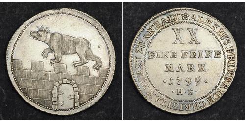 2/3 Талер Ангальт-Бернбург (1603 - 1863) Серебро null