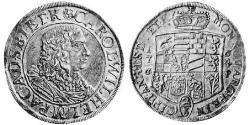 2/3 Талер Княжество Ангальт-Цербст (1544 - 1796) Серебро Карл Вильгельм (князь Ангальт-Цербста)(1652 – 1718)