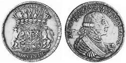 2/3 Талер Principality of Anhalt-Zerbst (1544 - 1796) Срібло Frederick Augustus, Prince of Anhalt-Zerbst (1734 – 1793)
