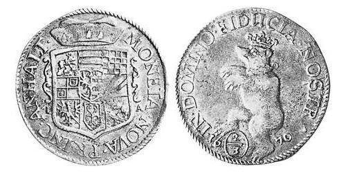 2/3 Талер Анхальт (1212 - 1806) Срібло 