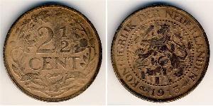 2.5 Cent Regno dei Paesi Bassi (1815 - ) Bronzo 