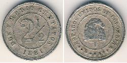 2.5 Centavo États-Unis de Colombie (1863 - 1886) Cuivre/Nickel 