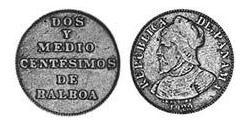 2.5 Centesimo Panamá Níquel/Cobre 