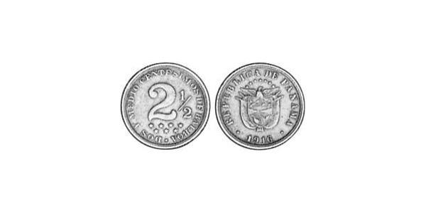 2.5 Centesimo Panamá Rame/Nichel 