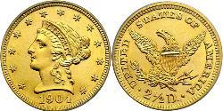 2.5 Dollar USA (1776 - ) Gold 