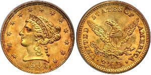 2.5 Dollar USA (1776 - ) Gold 