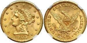 2.5 Dollar USA (1776 - ) Gold 