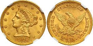 2.5 Dollar USA (1776 - ) Gold 