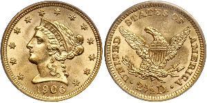 2.5 Dollar USA (1776 - ) Gold 