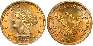 2.5 Dollar USA (1776 - ) Gold 