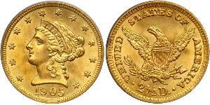 2.5 Dollar USA (1776 - ) Gold 