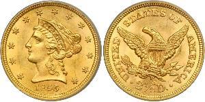 2.5 Dollar USA (1776 - ) Gold 