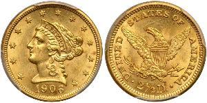 2.5 Dollar USA (1776 - ) Gold 