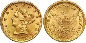 2.5 Dollar USA (1776 - ) Gold 