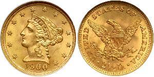 2.5 Dollar USA (1776 - ) Gold 