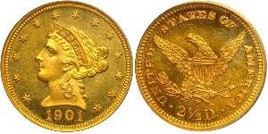 2.5 Dollar USA (1776 - ) Gold 