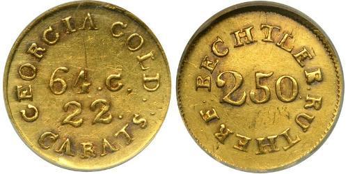 2.5 Dollar USA (1776 - ) Gold Christopher Bechtler (1782-1843)