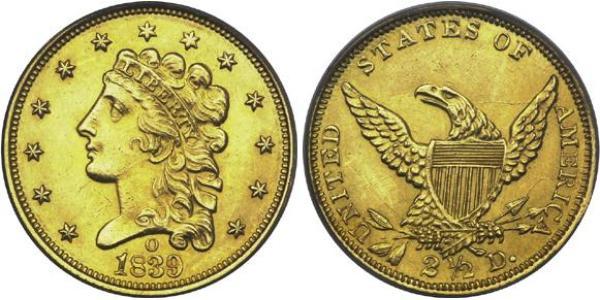 2.5 Dollar USA (1776 - ) Gold 