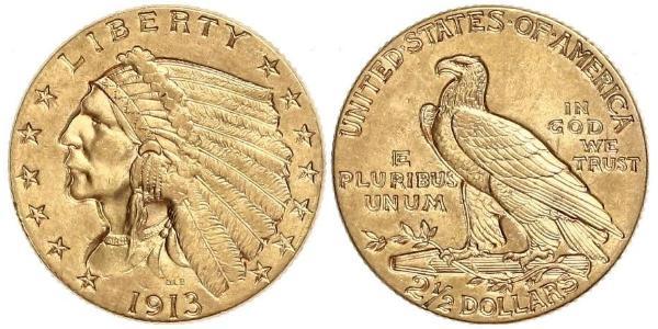 2.5 Dollar USA (1776 - ) Gold 