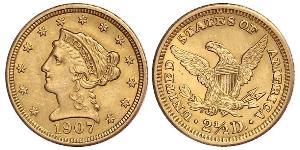 2.5 Dollar Vereinigten Staaten von Amerika (1776 - ) Gold 