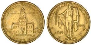 2/5 Dollar Vereinigten Staaten von Amerika (1776 - ) Gold 