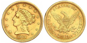 2.5 Dollar Vereinigten Staaten von Amerika (1776 - ) Gold 