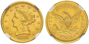 2.5 Dollar Vereinigten Staaten von Amerika (1776 - ) Gold 