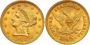 2.5 Dollar Vereinigten Staaten von Amerika (1776 - ) Gold 