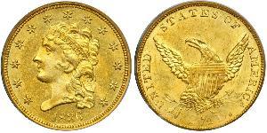 2.5 Dollar Vereinigten Staaten von Amerika (1776 - ) Gold 