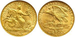 2.5 Dollar Vereinigten Staaten von Amerika (1776 - ) Gold 