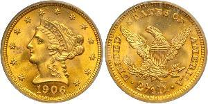 2.5 Dollar Vereinigten Staaten von Amerika (1776 - ) Gold 