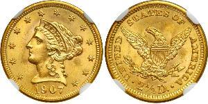 2.5 Dollar Vereinigten Staaten von Amerika (1776 - ) Gold 