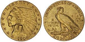 2.5 Dollar Vereinigten Staaten von Amerika (1776 - ) Gold 