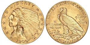 2.5 Dollar Vereinigten Staaten von Amerika (1776 - ) Gold 