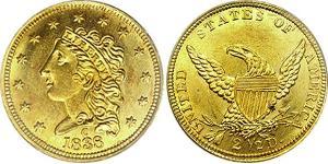 2.5 Dollar Vereinigten Staaten von Amerika (1776 - ) Gold 