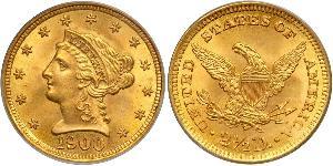 2.5 Dollar Vereinigten Staaten von Amerika (1776 - ) Gold 