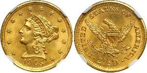 2.5 Dollar Vereinigten Staaten von Amerika (1776 - ) Gold 