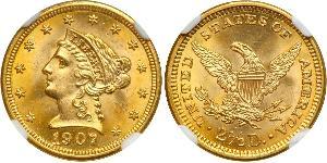 2.5 Dollar Vereinigten Staaten von Amerika (1776 - ) Gold 