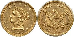 2.5 Dollar Vereinigten Staaten von Amerika (1776 - ) Gold 