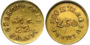 2.5 Dollar Vereinigten Staaten von Amerika (1776 - ) Gold Christopher Bechtler (1782-1843)