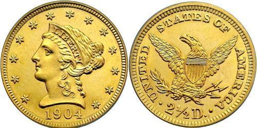 2.5 Dollar Vereinigten Staaten von Amerika (1776 - ) Gold 