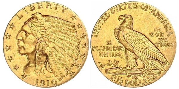 2.5 Dollar Vereinigten Staaten von Amerika (1776 - ) Gold 