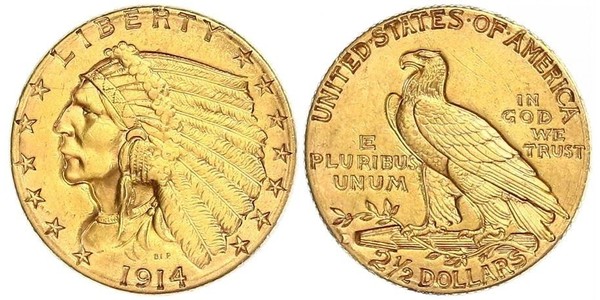 2.5 Dollar Vereinigten Staaten von Amerika (1776 - ) Gold 